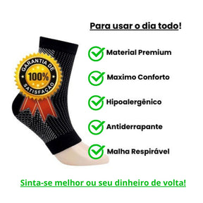 Meia de compressão anti-fadiga VivaCompress preta