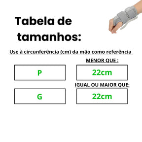 Tala de Compressão para Punhos e Mãos - Longaviva
